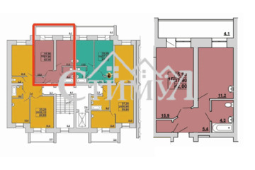 1-к квартира, 41,1 м², 3/7 эт.