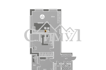 3-к квартира, 95,9 м², 2/9 эт.
