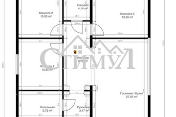 Дом, 110 м², 1 эт.