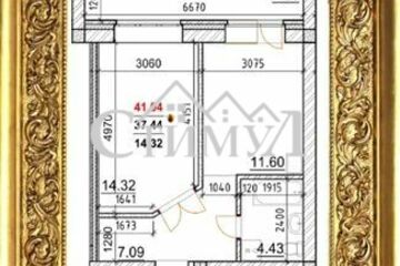 Студия, 41,4 м², 5/8 эт.